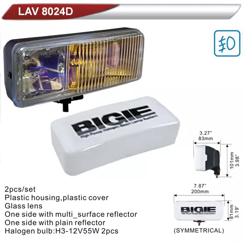 DLAA LAV 8024D-RY Передняя противотуманная фара