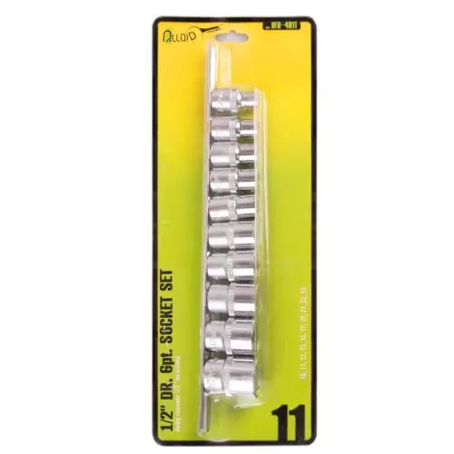 Набор головок Alloid 1/2" на планке 11 шт (НГП-4011) Набор головок Alloid 1/2" на планке 11 шт (НГП-4011)