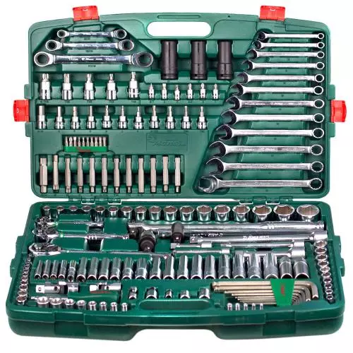 Набор инструментов Hans 1/4" 3/8" 1/2" 163 шт (ТК-163)