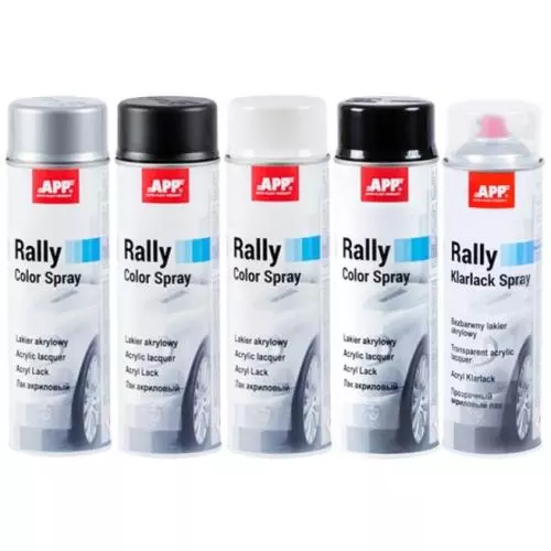 Краска APP Rally Color Spray черный мат 600 мл (210112) Краска APP Rally Color Spray черный мат 600 мл (210112)