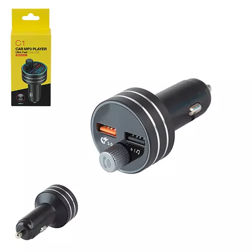 Модулятор FM 12-24V 3.1A Bluetooth 5.0, Hands-free ambient light (C-1) Модулятор FM 12-24V 3.1A Bluetooth 5.0, Hands-free ambient light (C-1)