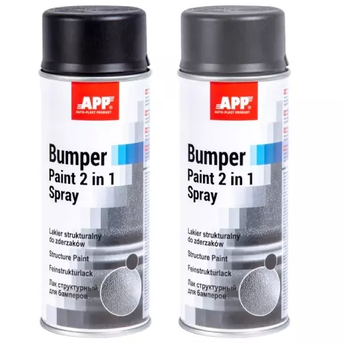 Краска APP Bumper Paint 2 в1 Spray серая 400 мл (020812)