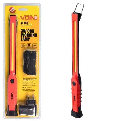 Переносна лампа VOIN 12V/220V/3W (VL-193)