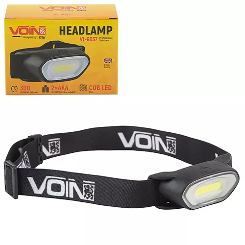 Ліхтар налобний VOIN LED COB 80Lm (VL-9037) Ліхтар налобний VOIN LED COB 80Lm (VL-9037)