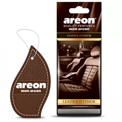 Освежитель воздуха AREON "Mon" сухой, листок Leather Interior (МА42)