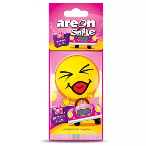 Освежитель воздуха AREON Smile Dry сухой, листок Bubble Gum (ASD12)