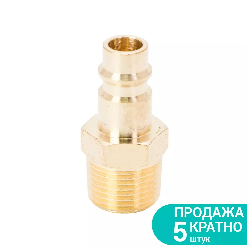 Штуцер SIGMA с внешним резьбовым соединением MT 3/8" Латунь (7022521)