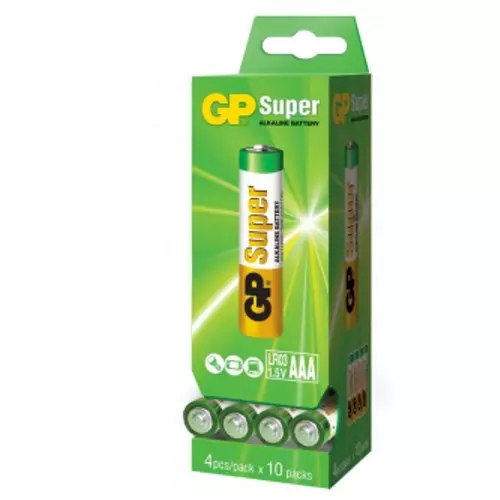 Батарейка GP SUPER ALKALINE 1.5 24A-PD40-S4 LR03 LR03 AAA (4891199071850) Батарейка GP SUPER ALKALINE 1.5 24A-PD40-S4 LR03 LR03 AAA (4891199071850)