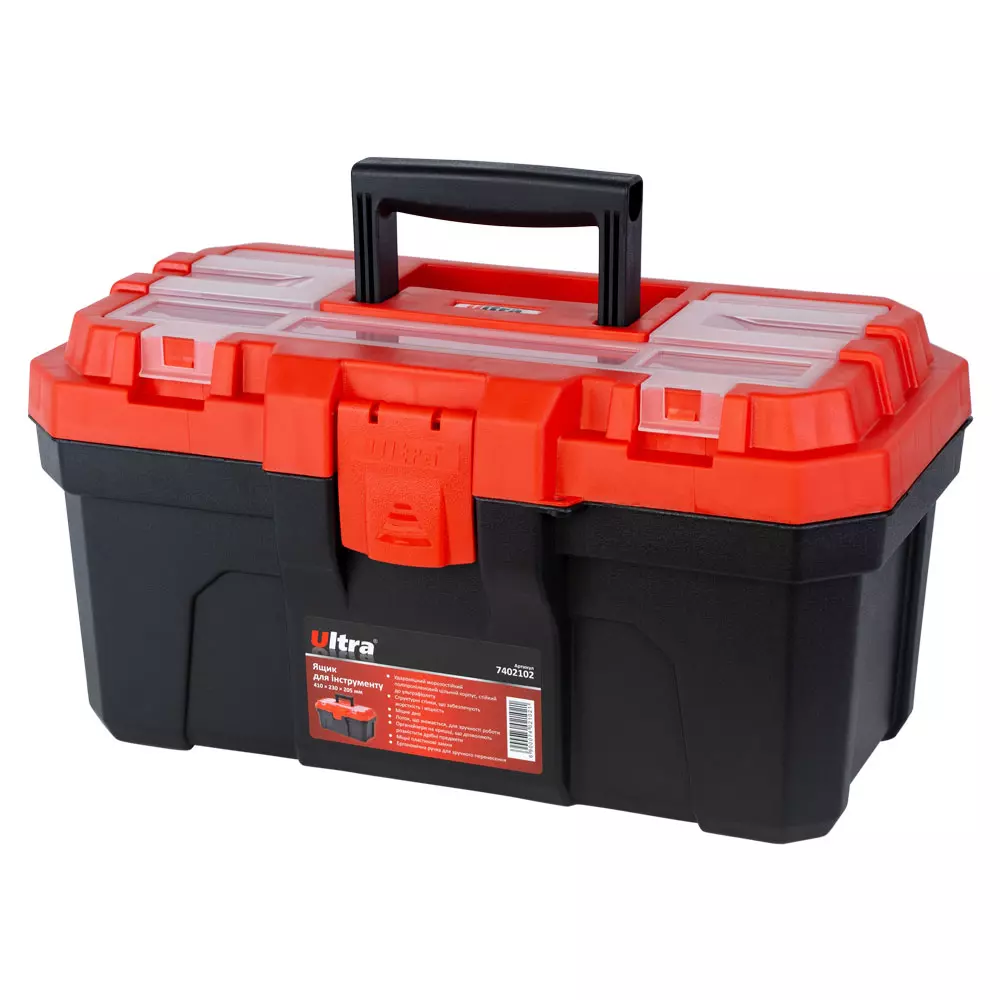 Ящик для инструмента ULTRA 410х230x205мм (7402102) Ящик для инструмента ULTRA 410х230x205мм (7402102)