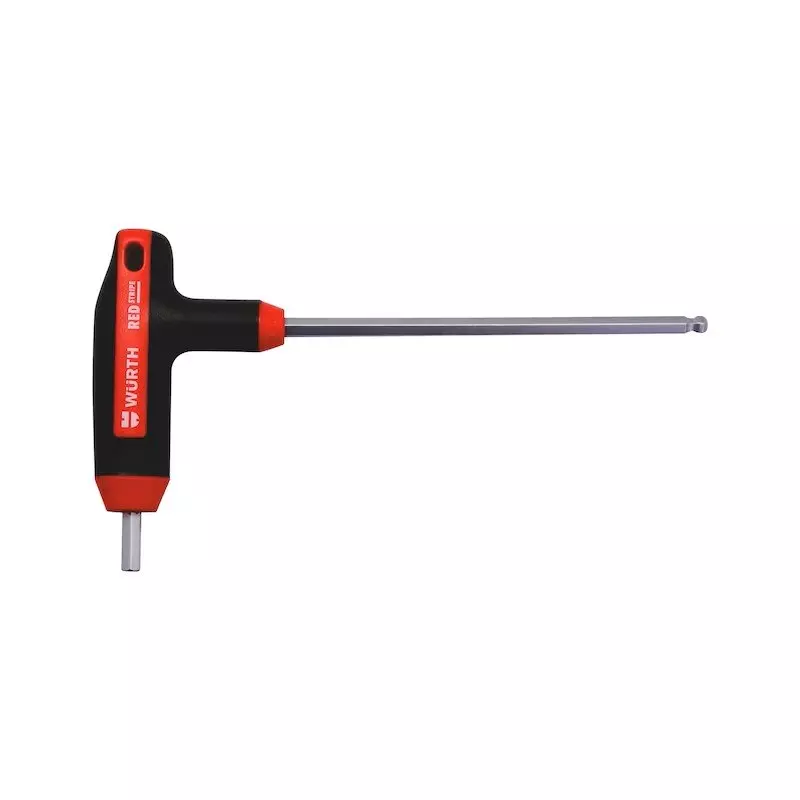 Викрутка з Т-подібною рукояткою WURTH Red Stripe WS4-139мм (5751132003) Викрутка з Т-подібною рукояткою WURTH Red Stripe WS4-139мм (5751132003)