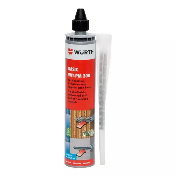Анкер химический WURTH WIT-PM 200 300 мл + 1 смеситель Fill & Clean (5918242300) Анкер химический WURTH WIT-PM 200 300 мл + 1 смеситель Fill & Clean (5918242300)