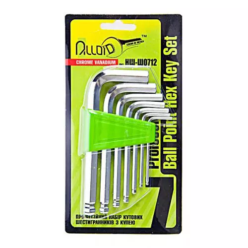 Набор ключей изогнутых Alloid TORX T10 -T40 7 шт (НТ-0712) Набор ключей изогнутых Alloid TORX T10 -T40 7 шт (НТ-0712)