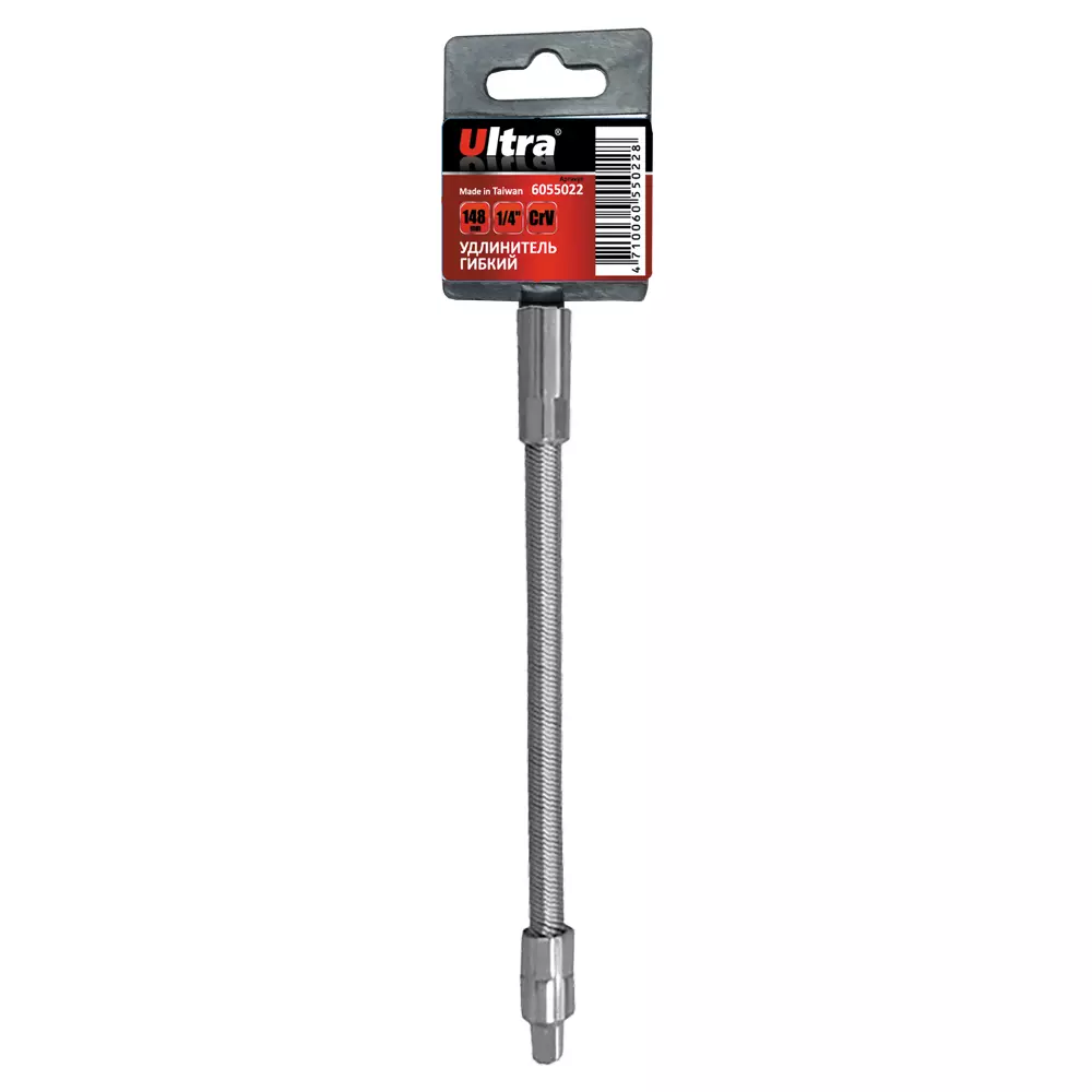 Удлинитель гибкий ULTRA 1/4" 140мм CrV (6055022) Удлинитель гибкий ULTRA 1/4" 140мм CrV (6055022)