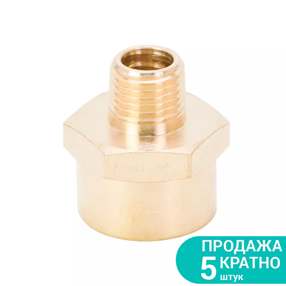 Соединение SIGMA удлиненное MT 1/4" х FT 1/2" Латунь (7025721) Соединение SIGMA удлиненное MT 1/4" х FT 1/2" Латунь (7025721)