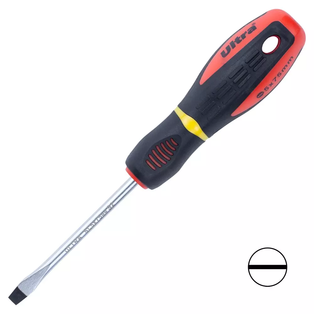 Отвертка шлицевая ULTRA SL 5.0х75мм S2 Profi (4000202) Отвертка шлицевая ULTRA SL 5.0х75мм S2 Profi (4000202)