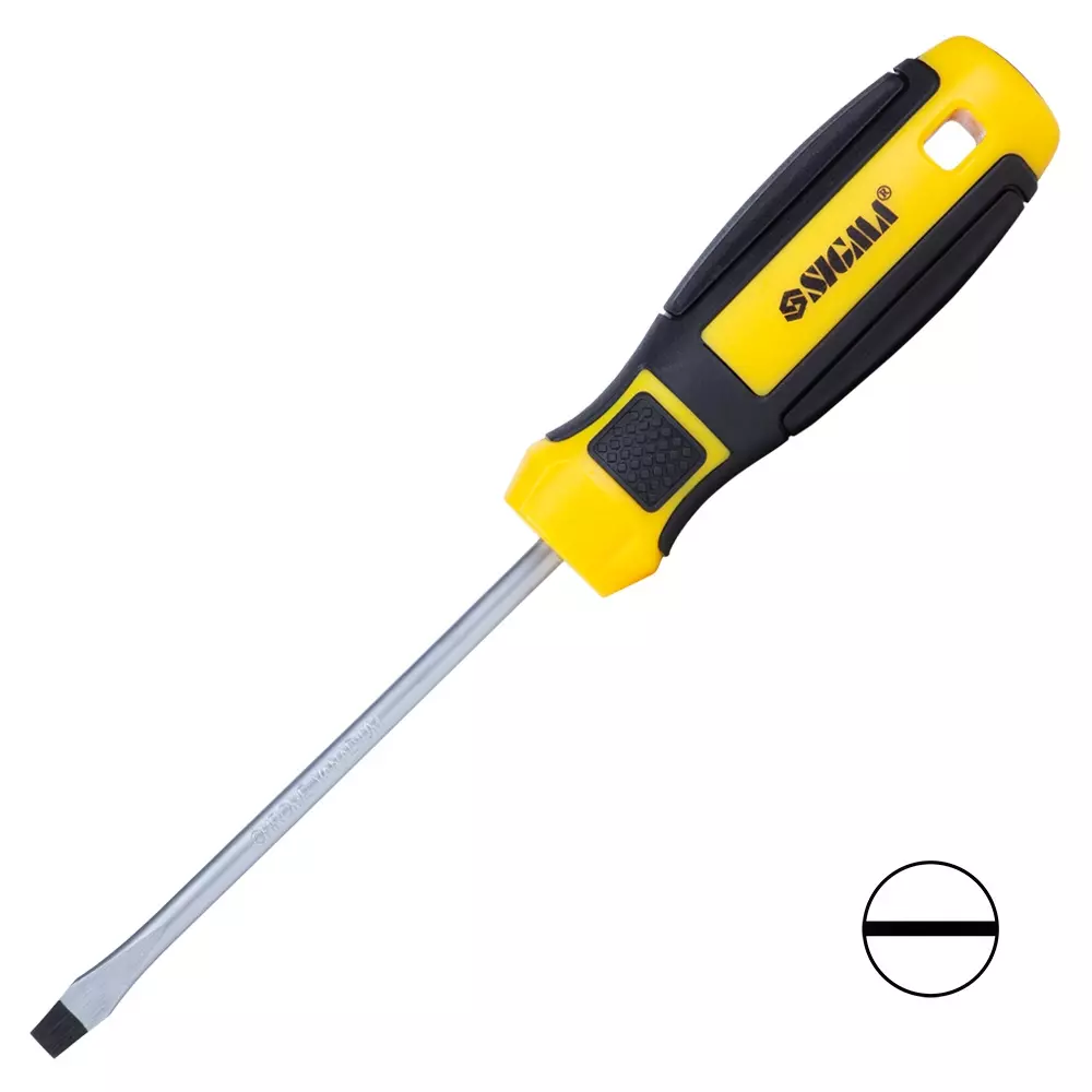 Отвертка шлицевая SIGMA SL 5.0х100мм CrV Mega (4009211)
