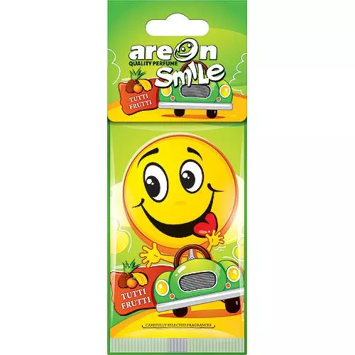 Освежитель воздуха AREON Smile Dry сухой, листок Tutti Frutti (ASD14)