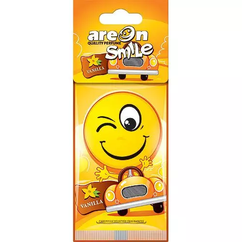 Освежитель воздуха AREON Smile Dry сухой, листок Vanilla (ASD11)