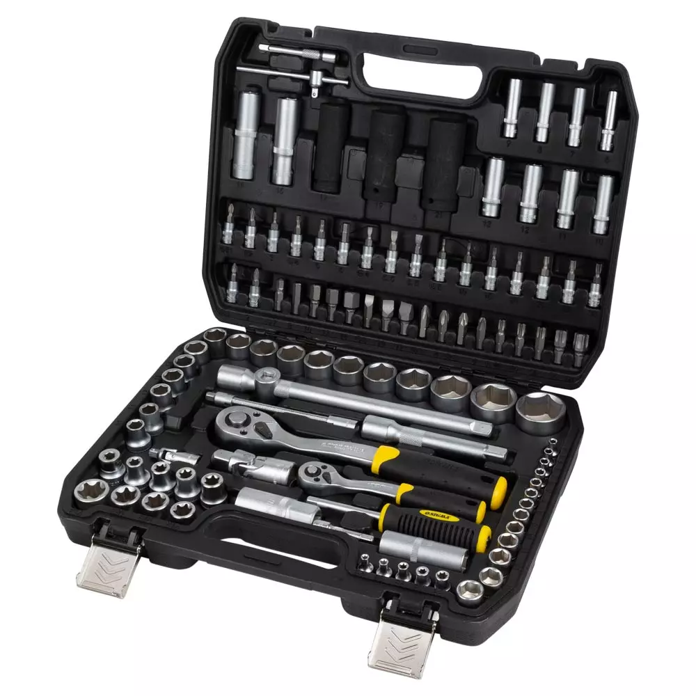 Набір насадок торцевих і біти SIGMA 1/4" 1/2" 114 шт CrV (6003781) Набір насадок торцевих і біти SIGMA 1/4" 1/2" 114 шт CrV (6003781)