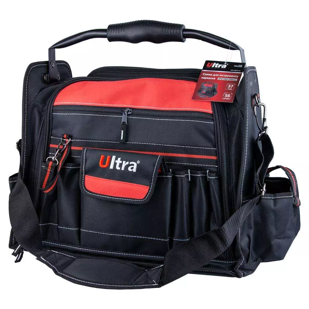 Сумка для инструмента каркасная ULTRA 56 карманов 470х260х300мм 37л (7411122) Сумка для инструмента каркасная ULTRA 56 карманов 470х260х300мм 37л (7411122)