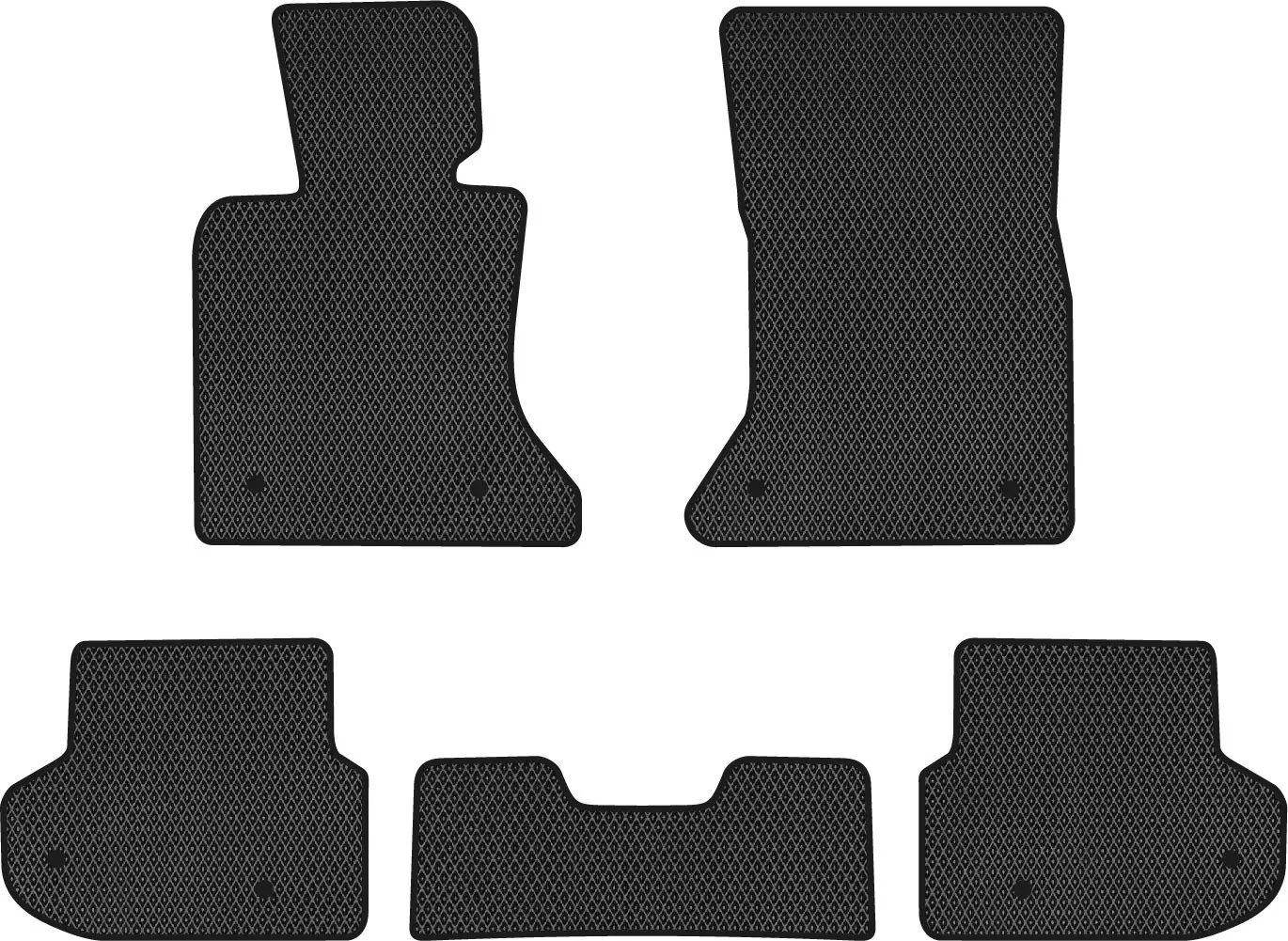 EVA коврики в салон EVAtech BMW 5 Series (F10) (xDrive) Restyling 
Electric seats Sedan EU 2013-2017 (BM11058CB5BW8RBB)