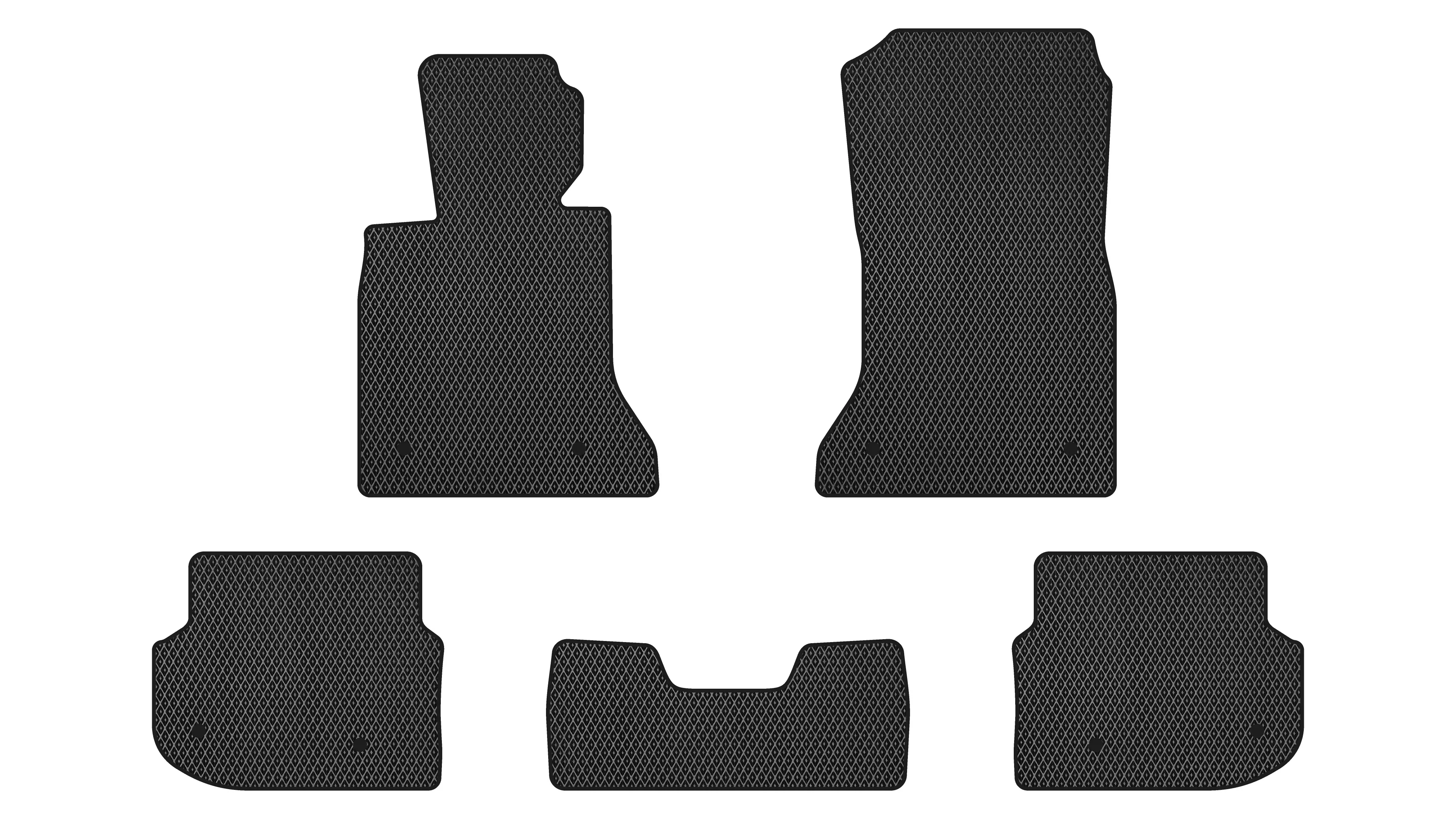 EVA коврики в салон EVAtech BMW 5 Series (F10) Electric seats 
Sedan USA 2010-2013 (BM33283CB5BW8RBB)