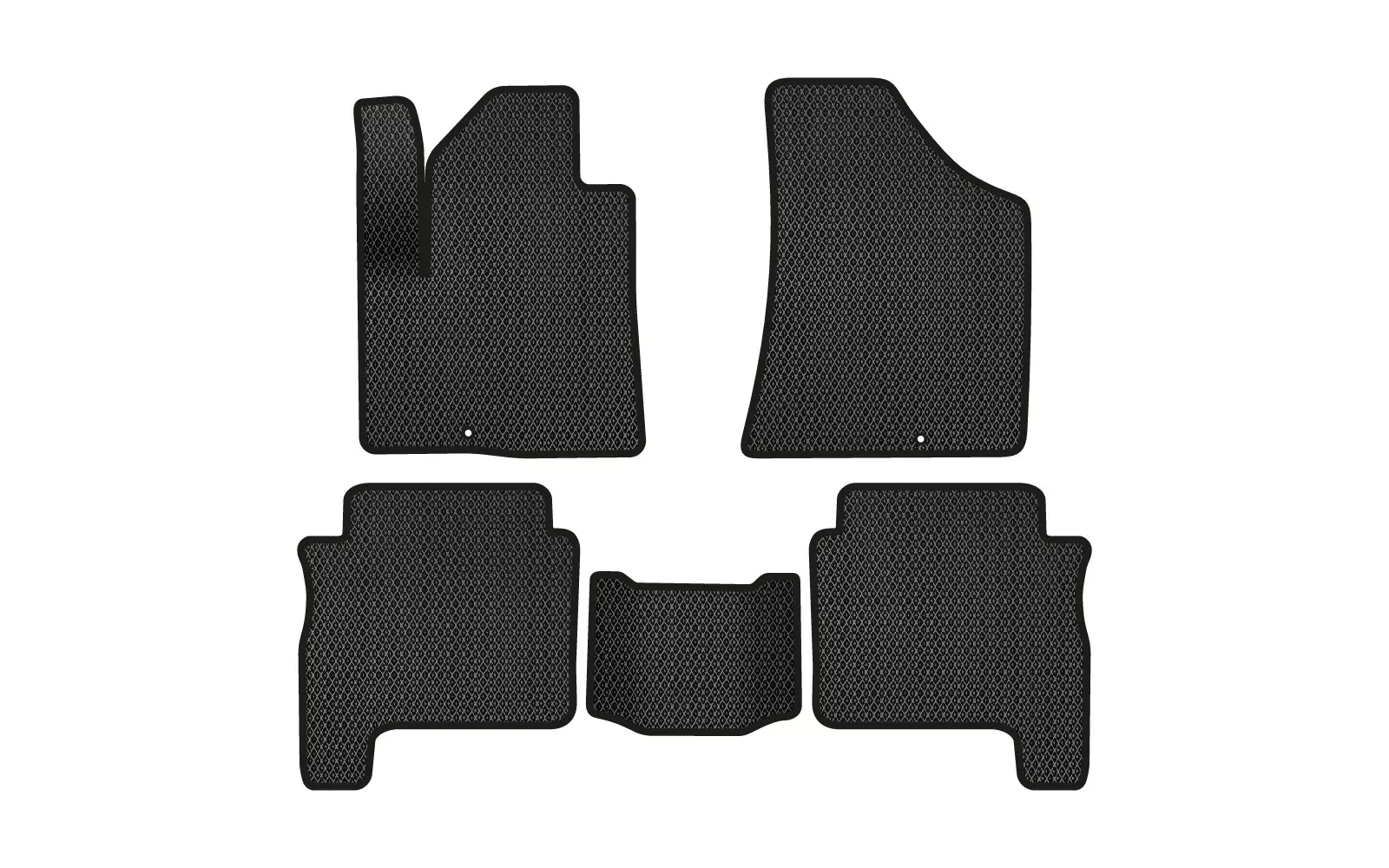 EVA коврики в салон EVAtech Hyundai Santa FE (CM) Restyling
 (Hinged Gas Pedal) 7 seats (2 clips) SUV EU 2010-2012 (HY13310CV5KD