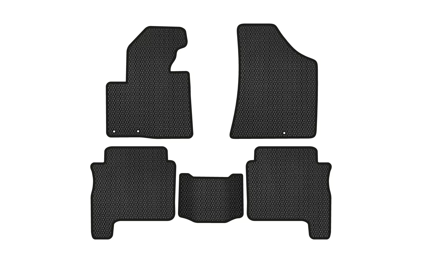 EVA килимки в салон EVAtech Hyundai Santa FE (CM) Restyling (Floor Gas Pedal) 
7 seats (3 clips) SUV EU 2010-2012 (HY13311CG5KD3RBB)