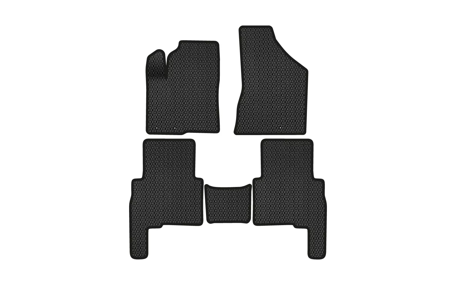 EVA килимки в салон EVAtech для Kia Sorento (XM) (Hinged Gas Pedal) 7 seats 2 поколение SUV EU 2009-2012 (KI12992CV5LA3RBB)