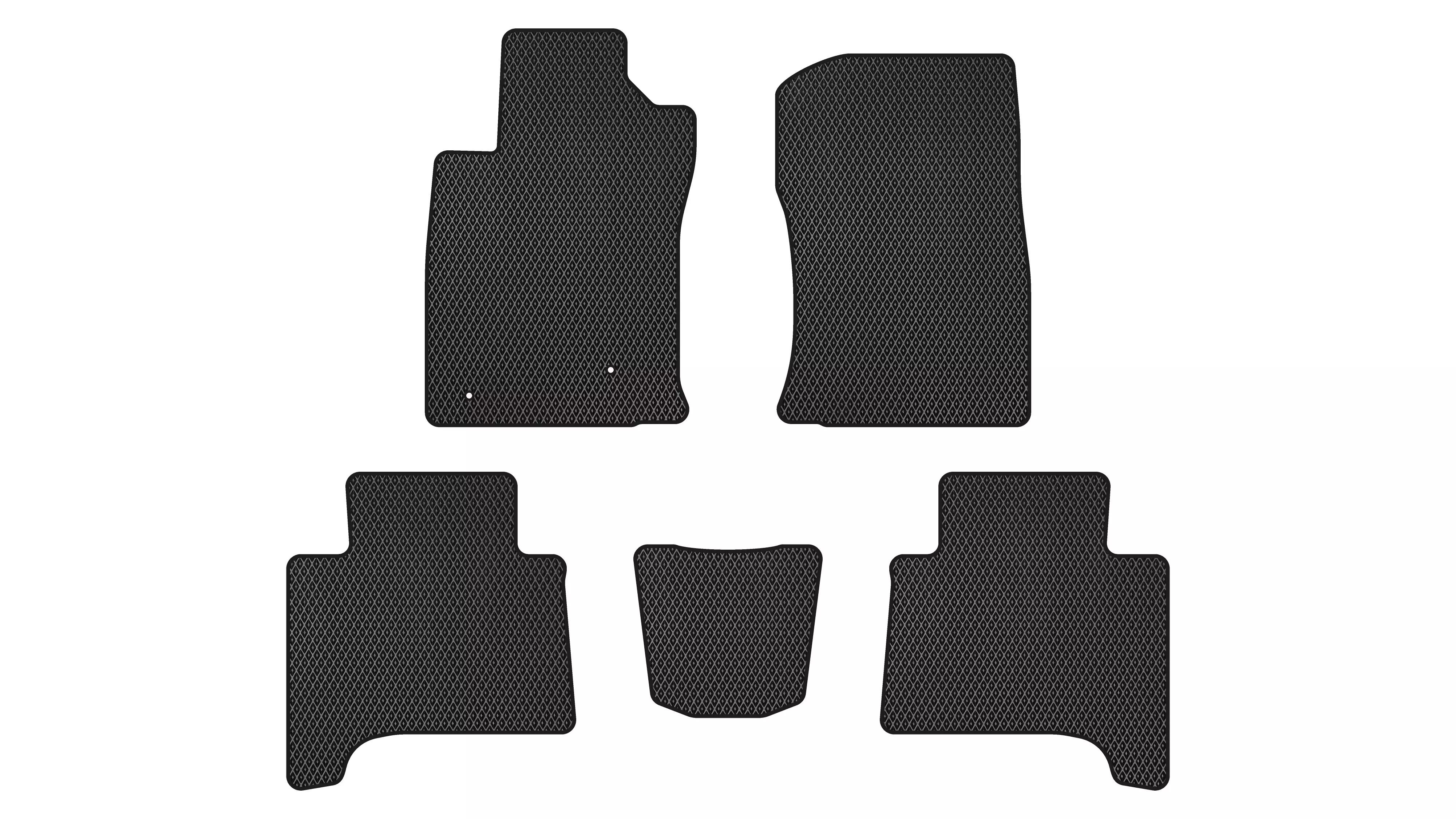 EVA коврики в салон EVAtech для Toyota Land Cruiser Prado (120)7 seats (Electric seats) 3 поколения SUV EU 2002-2009 (TY3251CB5LA2RBB)