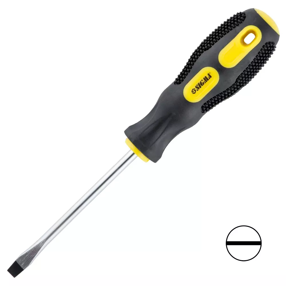 Викрутка SIGMA SL6.0х100мм CrV (4006381) Викрутка SIGMA SL6.0х100мм CrV (4006381)