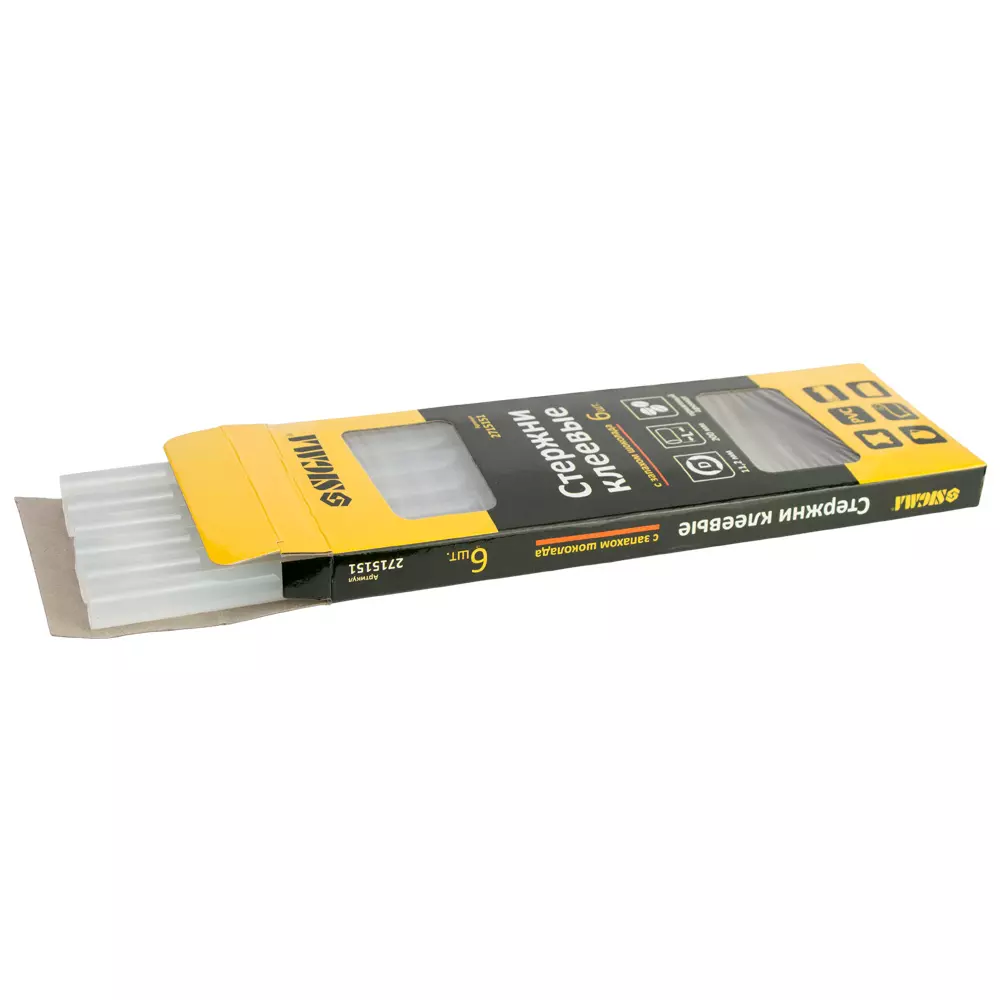 Стрижні клейові SIGMA 11.2х200мм 6 шт запах шоколаду (2715151)