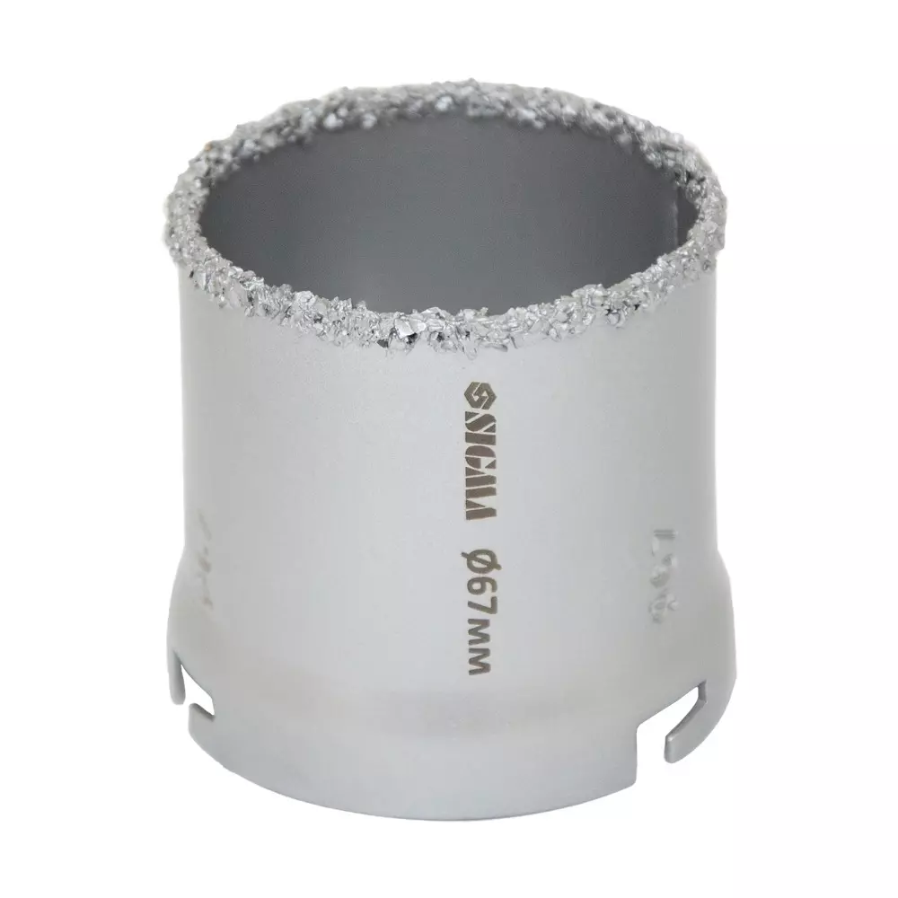 Коронка кольцевая с вольфрамовым напылением SIGMA 67мм (1512151) Коронка кольцевая с вольфрамовым напылением SIGMA 67мм (1512151)