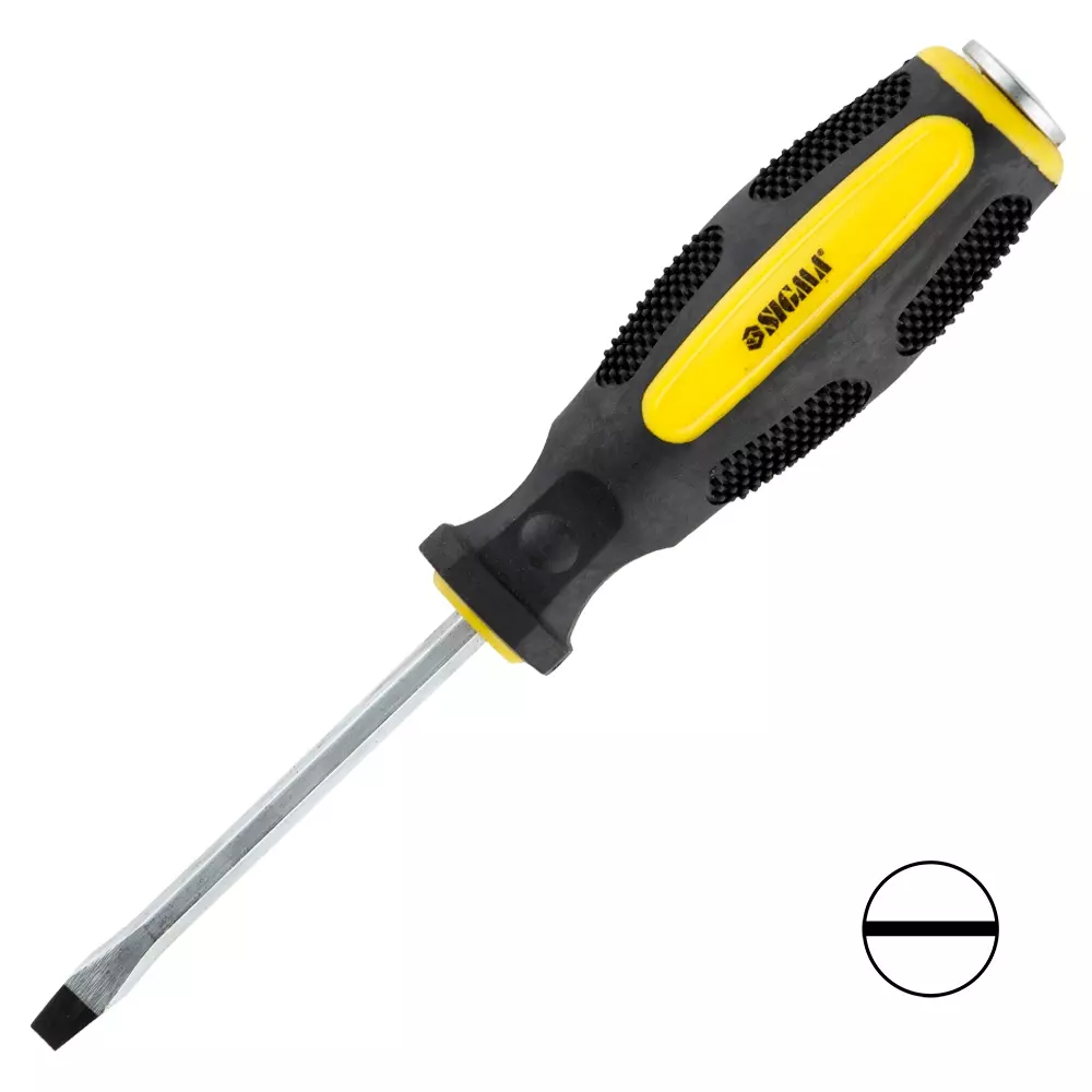 Викрутка ударна шліцьова SIGMA SL5х75мм CrV (4004401)