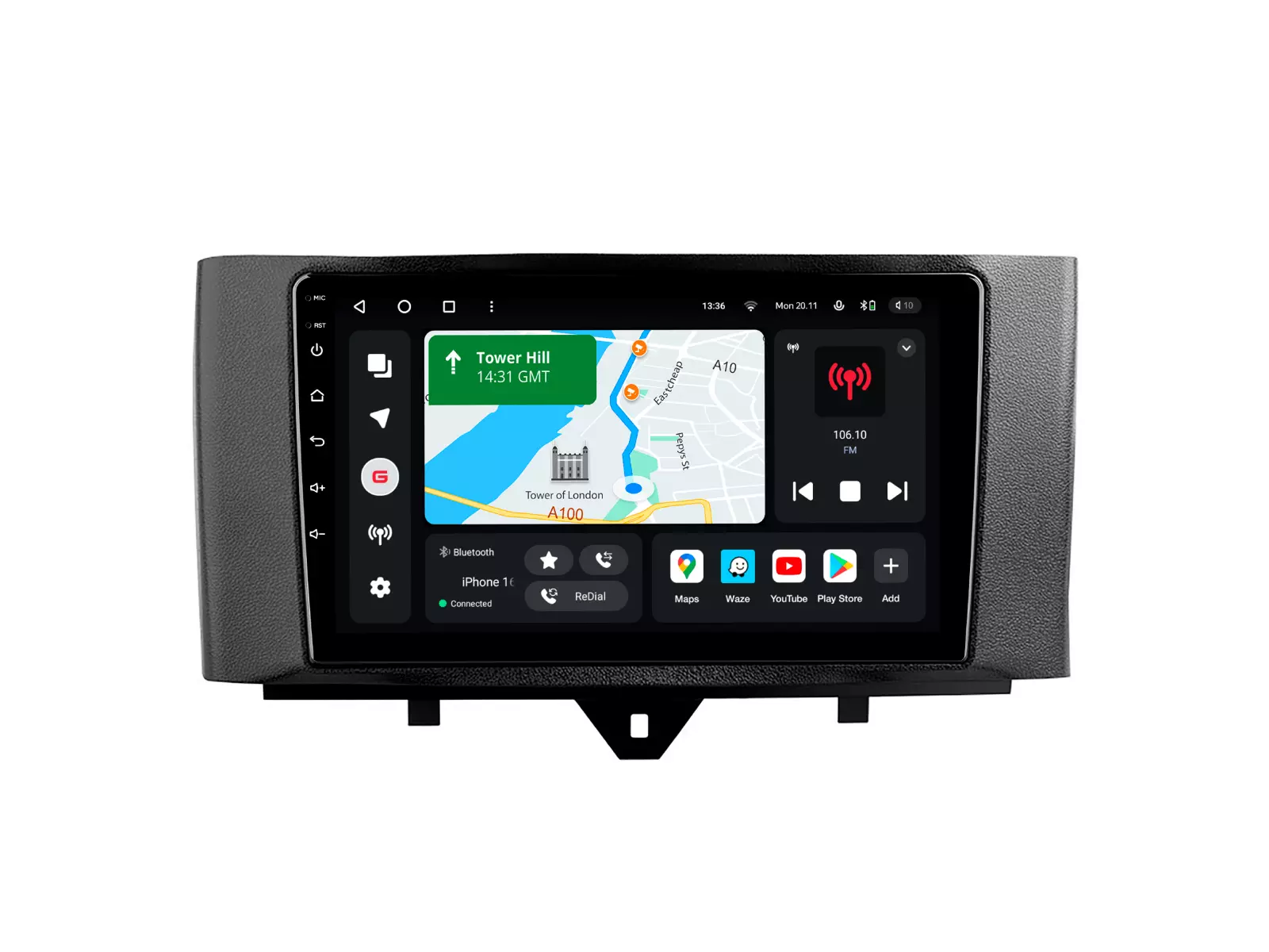 Мультимедийная автомобильная система Gazer T6009-W451 для Smart Fortwo 2 (W451) 2010-2015 78488 Мультимедийная автомобильная система Gazer T6009-W451 для Smart Fortwo 2 (W451) 2010-2015 78488