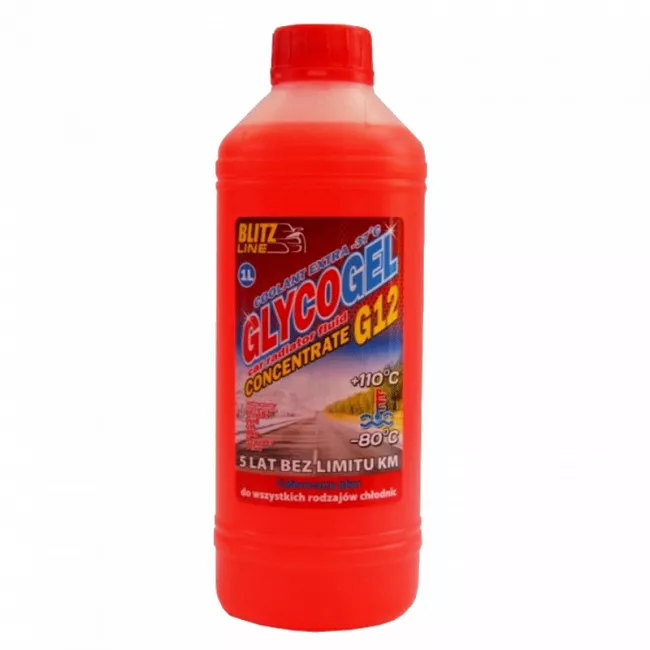 102859 Антифриз концентрат Glycogel G12 -80 червоний 1л