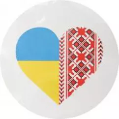 148016/Наклейка TerraPlus "Україна-серце-вишиванка"