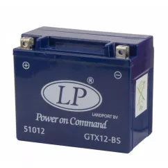 Мото аккумулятор LP Battery GEL 6СТ-12Ah (+\-) (GTX12-BS)