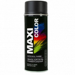 Эмаль MAXI COLOR аэрозольная декоративная черная матовая 400 мл (MX9005M)