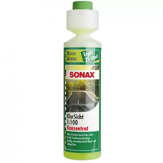 Омыватель стекла Sonax Green Lemon 1:100 0°C 0,25л (386141)