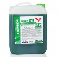 Антифриз Temol Extra G11 -40°C зеленый 10л