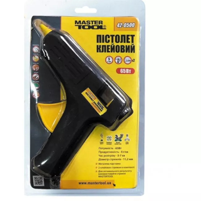 Клеевой пистолет Mastertool 11,2 мм  65 Вт (42-0500)