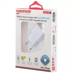Зарядний пристрій PROMATE Hype-EU White (004112)