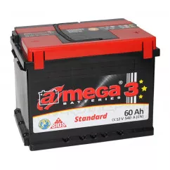 Аккумулятор A-MEGA 6СТ-60 АЗ (1) Standard