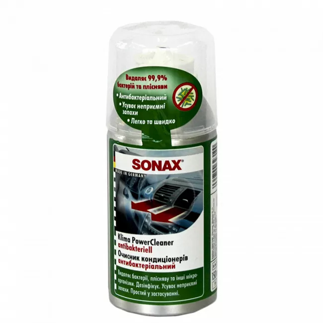 Очиститель кондиционера SONAX антибактериальный 150 мл (323100) Очиститель кондиционера SONAX антибактериальный 150 мл (323100)