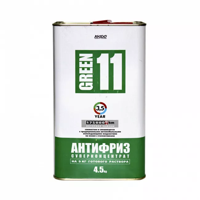 Антифриз XADO G11 Green11 концентрат зеленый 4.5кг (ХА50304)