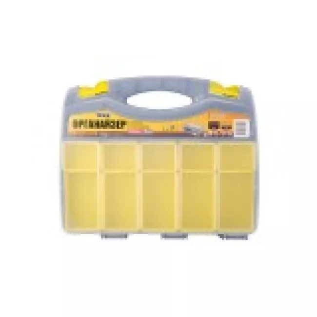 79-3131 Органайзер с ручкой двухсторонний 15 секций +10 лотков, 15" (370*300*80 мм)