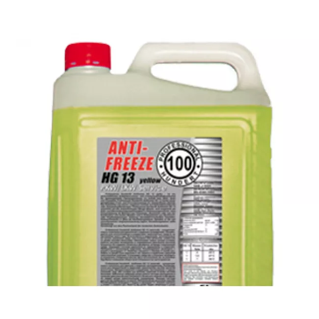Антифриз Cartechnic Hundert A-F G13 -80°C желтый 5л  (HUNDERTAFHG135L)