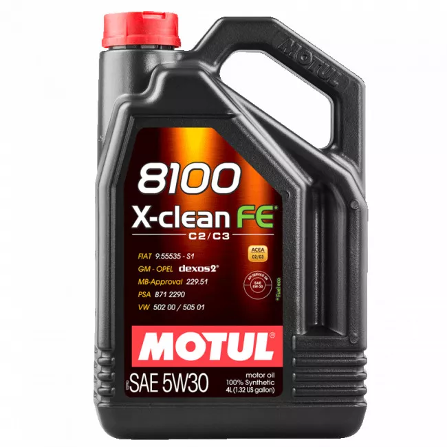 Масло моторное MOTUL 8100 X-CLEAN FE SAE 5W-30 4л (814107) Масло моторное MOTUL 8100 X-CLEAN FE SAE 5W-30 4л (814107)