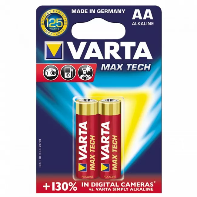 Батарейка VARTA Max Tech AA BLI 2 (114764)